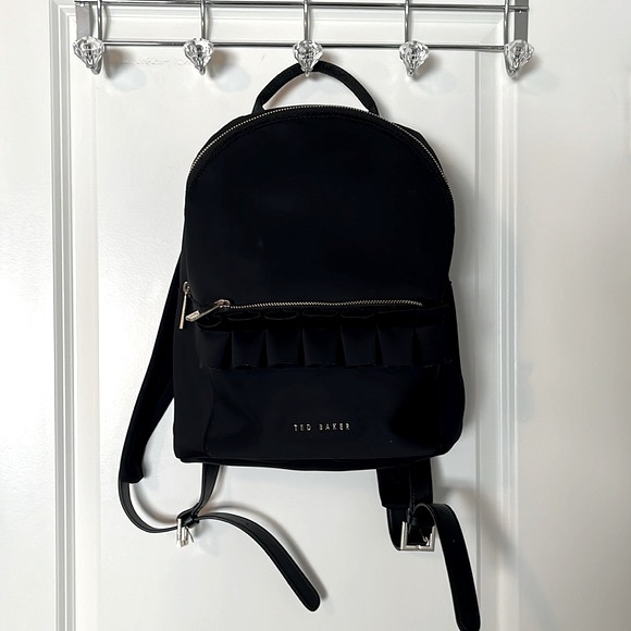 Ted Baker
Womens Black Reese Ruffle Detail Zip Backpack - Picture 2 of 12